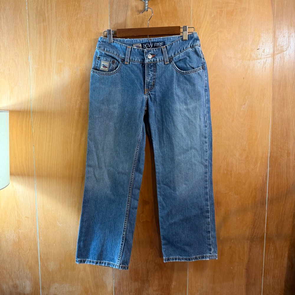 Cruel Girl Low Rise Straight Leg Jeans Medium Wash Western Denim Size 5‎